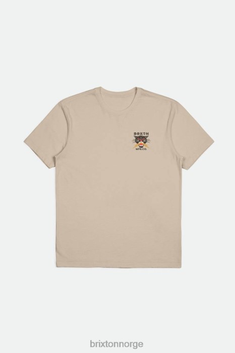 klær Brixton sparks s/s skreddersydd tee røykgrå menn V0R6628 - Brixton Norge