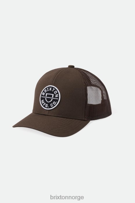 tilbehør Brixton crest netplus mp trucker lue mørk jord menn V0R66256 - Brixton Norge